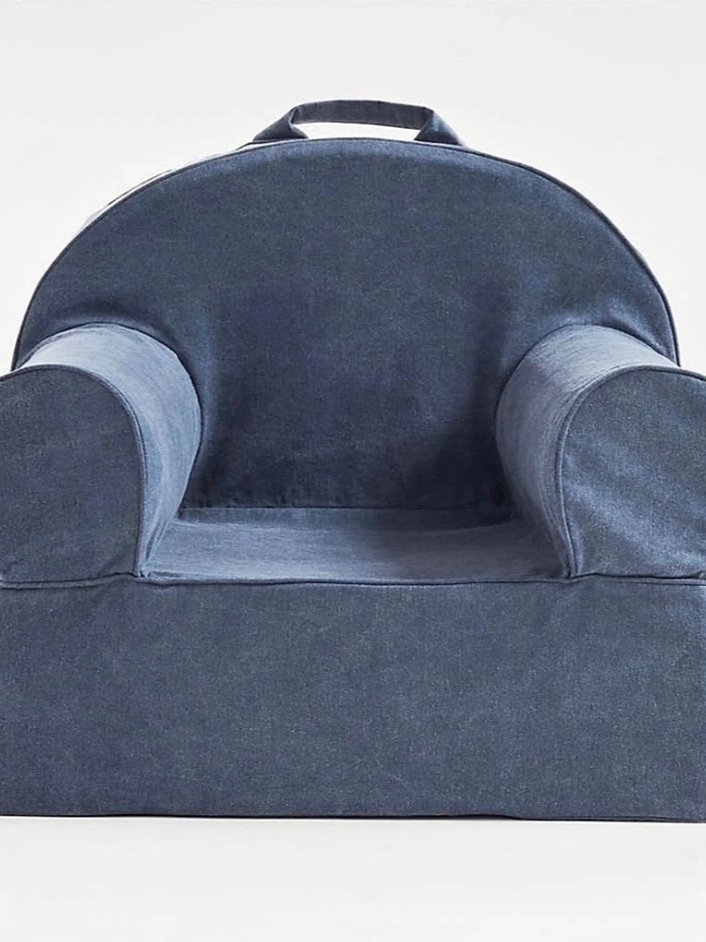 Crate & Barrel Kids Land of Nod Chair Cover in Deep Indigo Blue - Size S - NWT